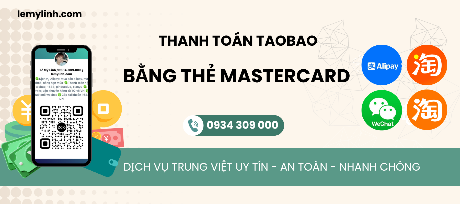 Thanh toán taobao bằng thẻ mastercard