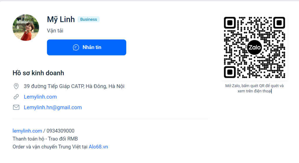Nạp tiền vào ví Alipay